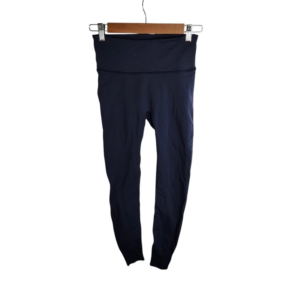 Lululemon Enlighten Tight Cadet Blue Womens Size Medium Hi Rise Seamless‎ Mesh